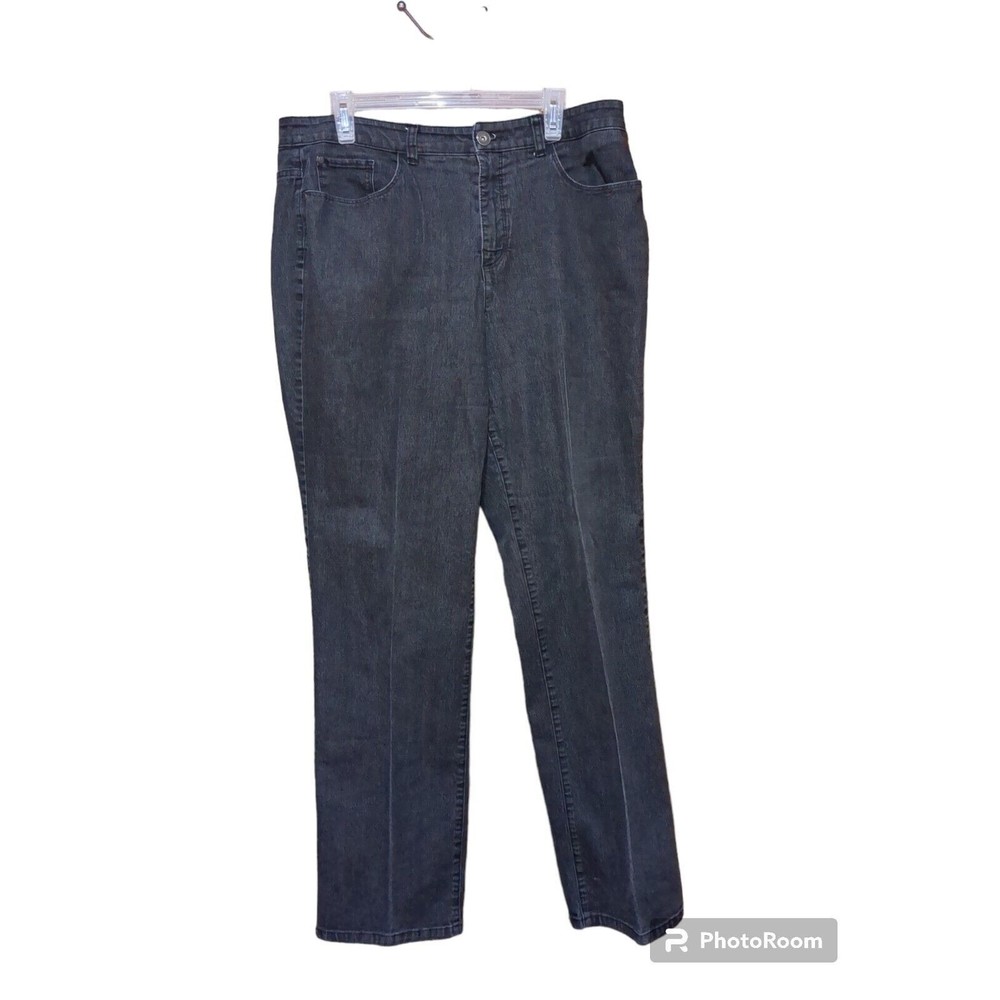 Christopher & Banks  Black Jeans Women Denim High Rise Classic Fit Size 16